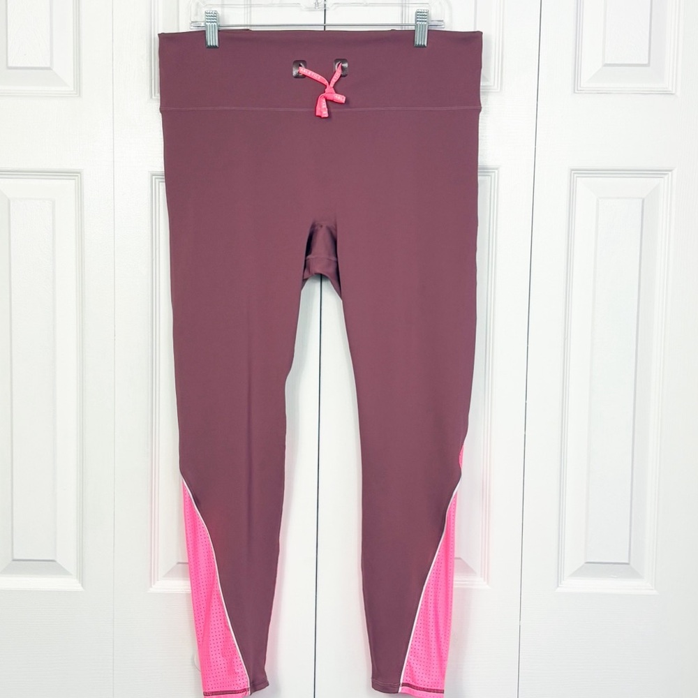 NWT Fabletics Mauve Neon Stride 9 Motion365+ High Waisted Leggings 2X